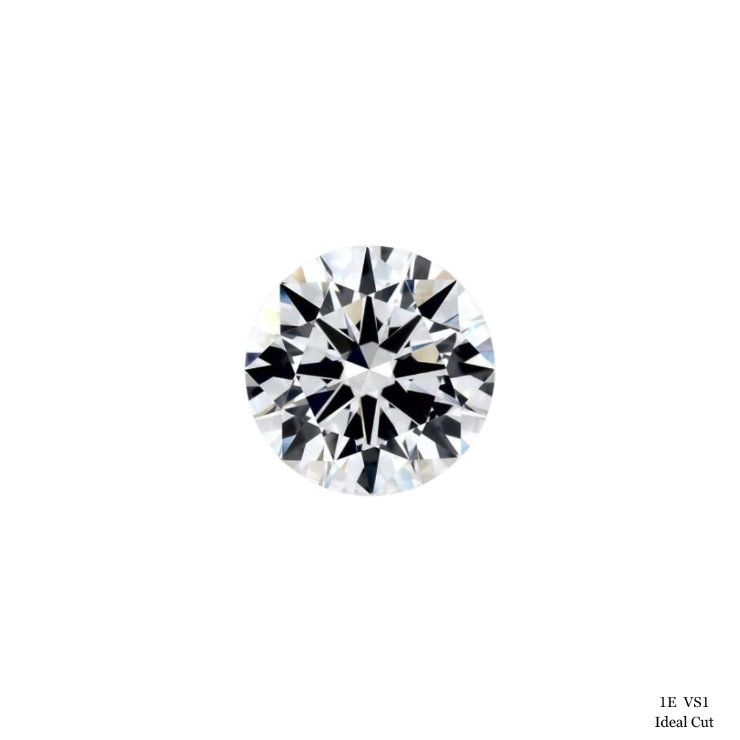 1 Carat E-VS1 Ideal Cut Round Diamond