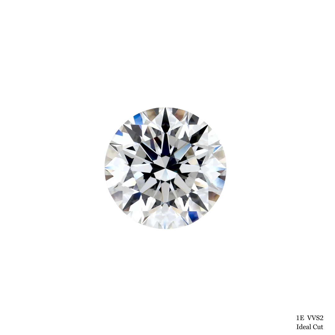 1 Carat E-VVS2 Cut Round Diamond