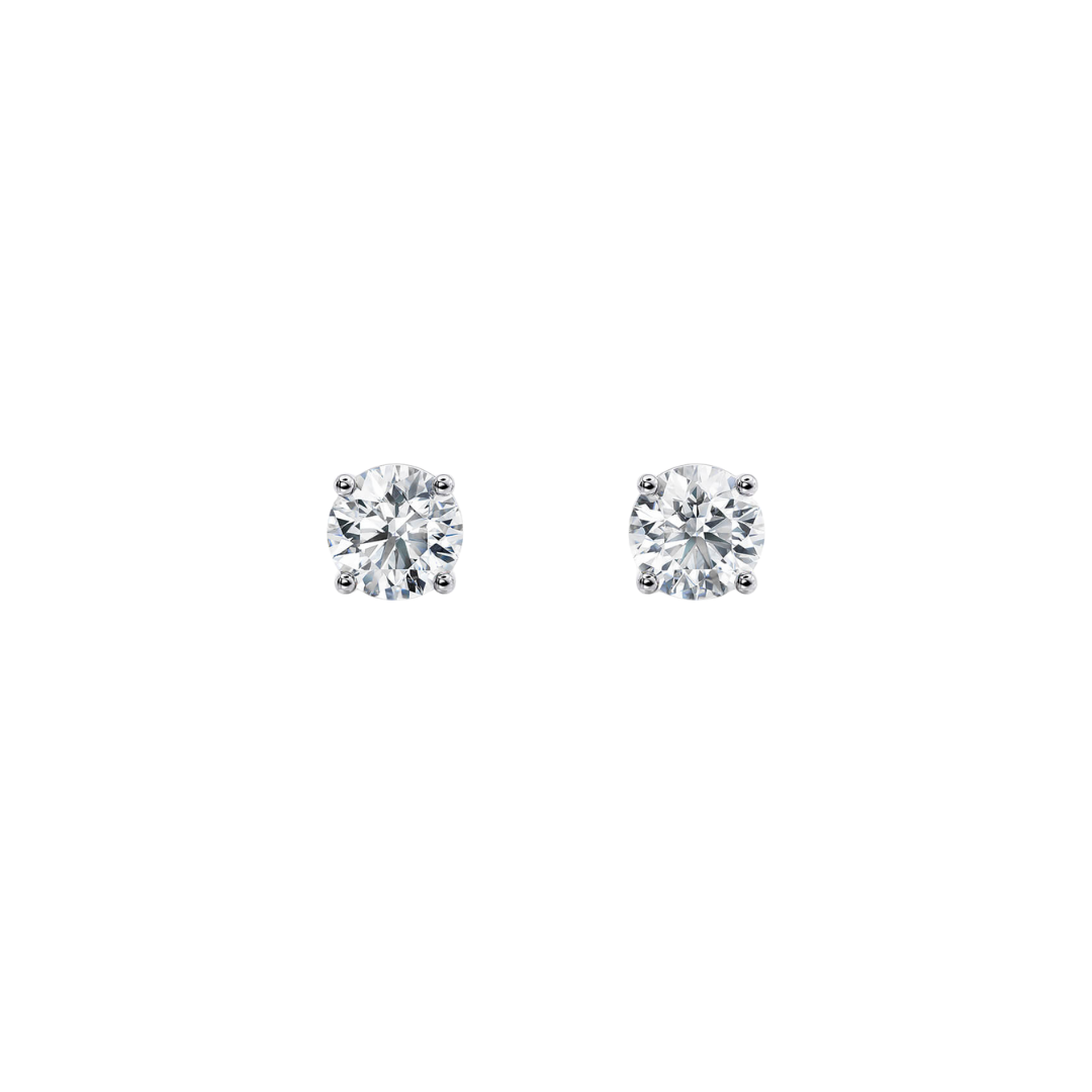 1.5 Ct. Lab-Grown Diamond Four-Prong Earrings in 18K Gold (TW 3 Ct.)