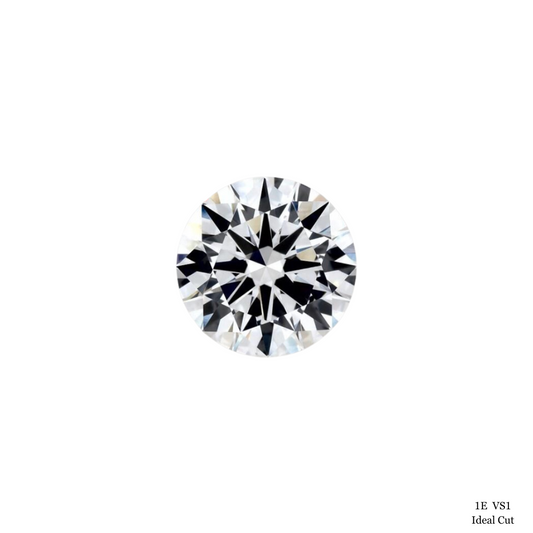 1 Carat E-VS1 Ideal Cut Round Diamond