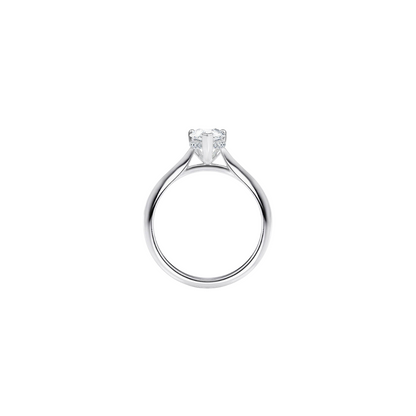 [Pear Brilliant Cut] Classic Ring in 18K White Gold Setting