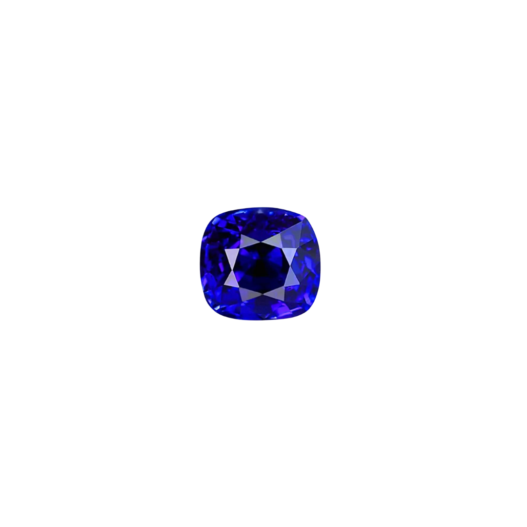 Cushion Cut Royal Blue Sapphire