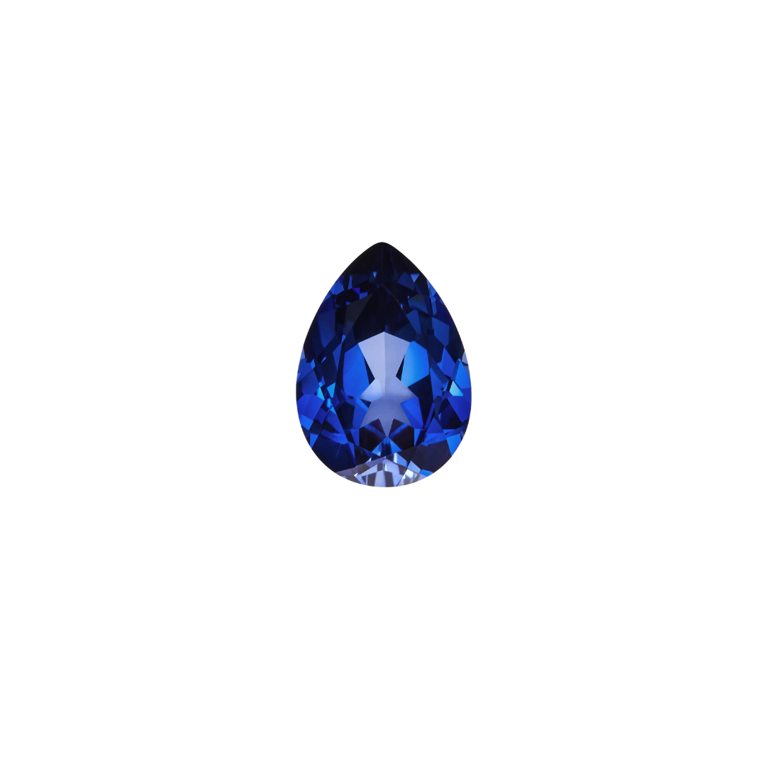 Pear Cut Royal Blue Sapphire