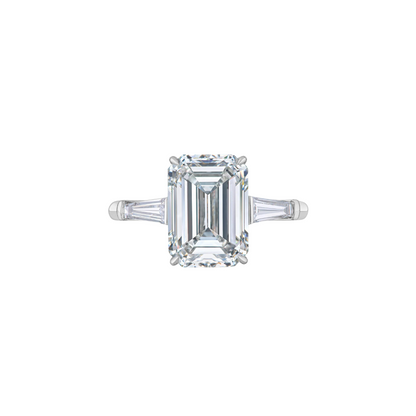 3 Ct. Lab-Grown Diamond with Tapered Baguette Lab-Grown Diamonds